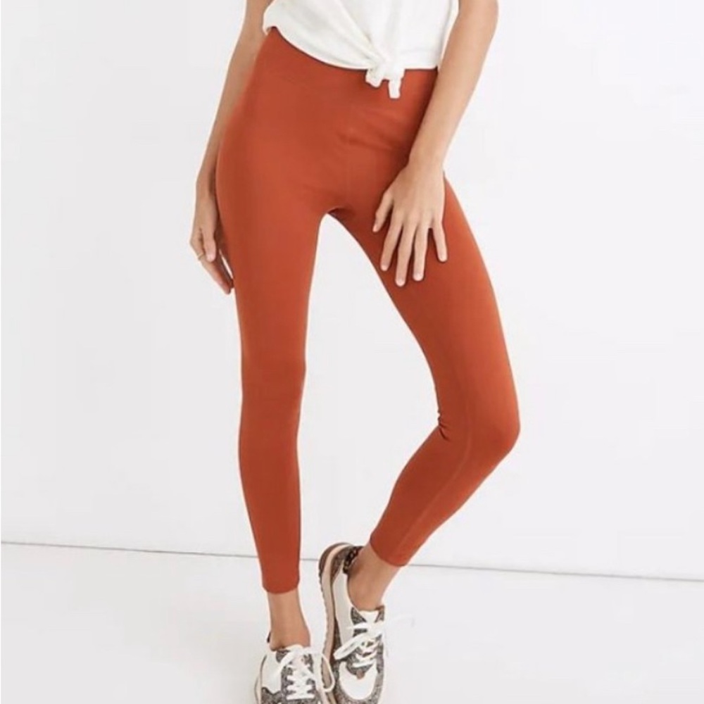 Madewell MWL Form High Rise 25" Leggings New With Tags  Size XS Rusty Torch